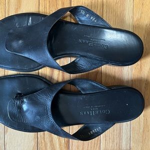 Cole Haan Black Leather Sandals